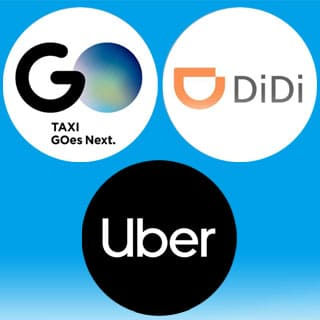 配車アプリも登録